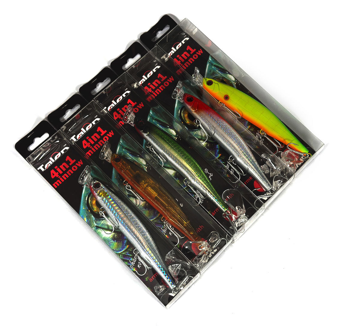 Talon 4 IN 1 Bass Fishing Lure - 12cm - Floating / Popper / Sub Surface / Diver
