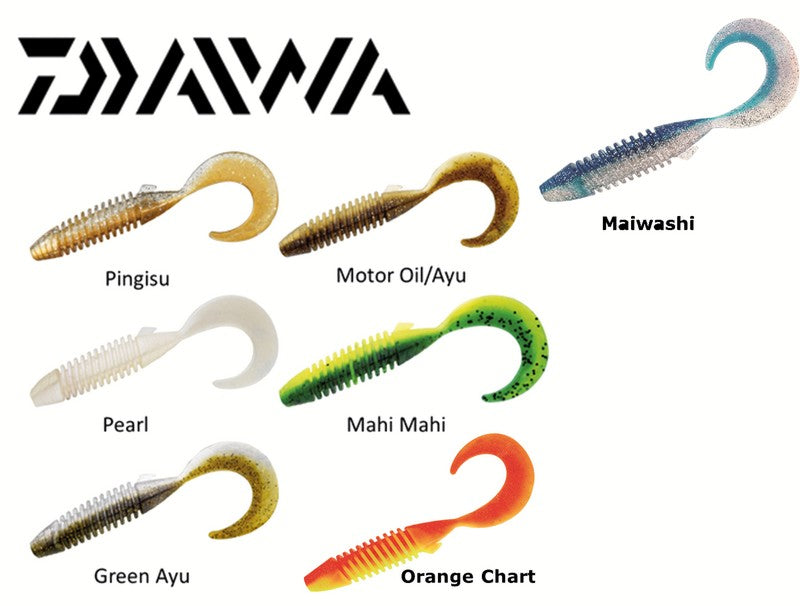 DAIWA Tsukiza Bijin Wakami Shad 2.0 Glow Mikan Fishing Lure - Realistic Minnow Soft Bait