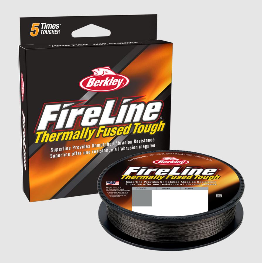 Berkley Fused Fireline 8 Strand Fishing Superline Braid - Smoke - 150m/300m