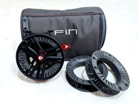 Greys Fin Cassette Fly Fishing Reel with Carry Case & 2 Spare Cassettes