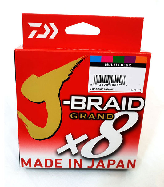 Daiwa J-Braid Grand X8 500m Spool Multicolour - Less than 1/2 Price Clearance