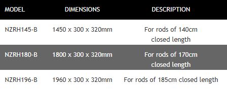Daiwa N'ZON Rod Holdall 180cm Coarse Fishing Rod Holdall - NZRH180-B