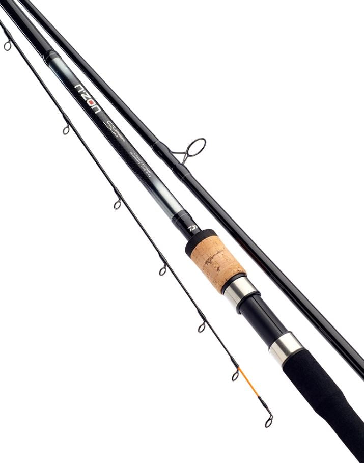 Ex Display Daiwa N'ZON Super Slim Feeder Rod 13ft Power / 120g / 3pc NZSSF1303PQ-AX