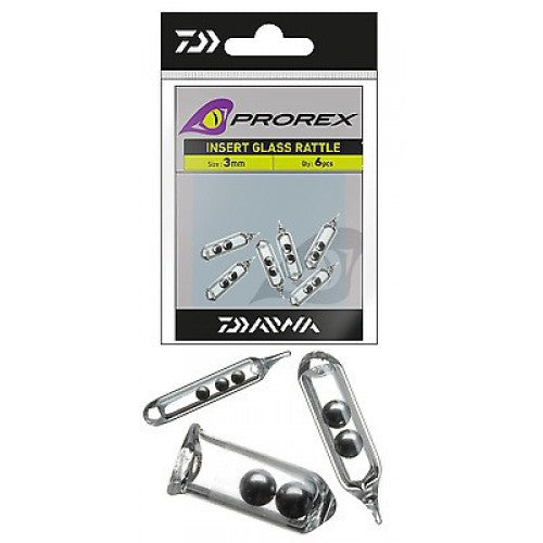 Daiwa Prorex Insert Glass Rattle / sizes: 3 - 7mm / for soft baits