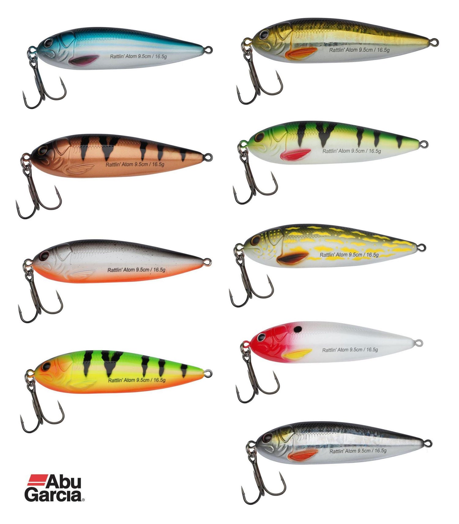 Abu Garcia Rattlin' Atom – Cucchiaio Da Pesca Per Luccio E Predatori – 16g/9,5cm – Tutti I Colori