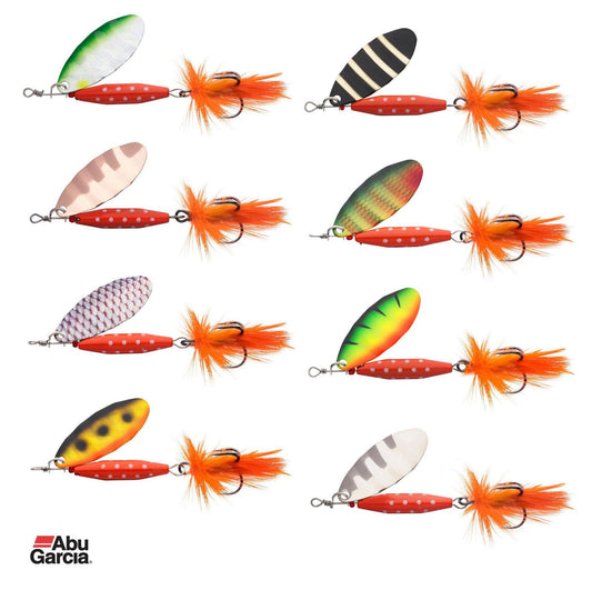 Abu Garcia Reflex Red Spinner Lures - All New Colours & Sizes