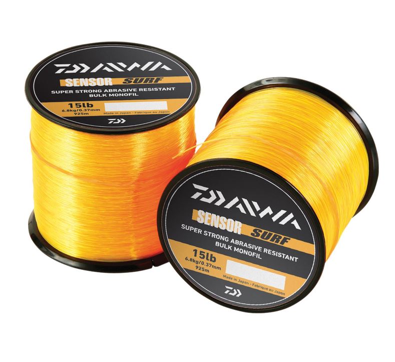 Daiwa Sensor Bulk Spool Surf Orange Monofil Line All Sizes Available