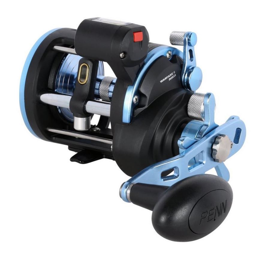 PENN Warfare II Mk2 Level Wind Line Counter Multiplier Fishing Reel - All Models