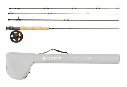 Greys K4ST Fly Fishing Combo 10' / #7 - Rod / Reel / Tube - Loaded with Line - 1564914