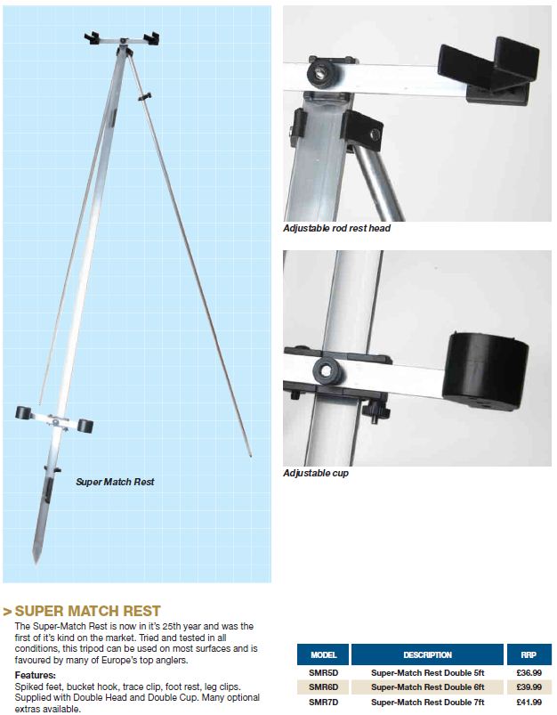 IAN GOLDS SUPER-MATCH REST DOUBLE 6FT Model No SMR6D