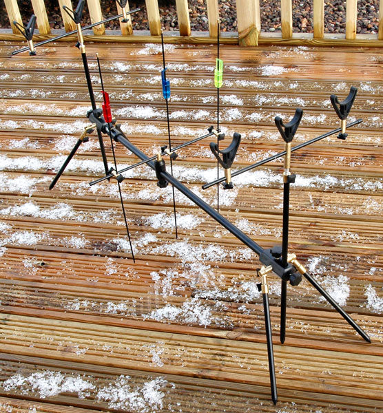 WHOLESALE 10 X ROD PODS WITH ROD RESTS AND NYLON CARRY CASE