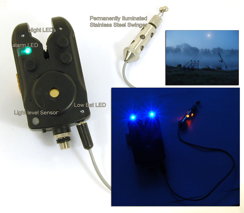 SET OF 3 LIGHT SENSITIVE ELECTRONIC BITE ALARMS