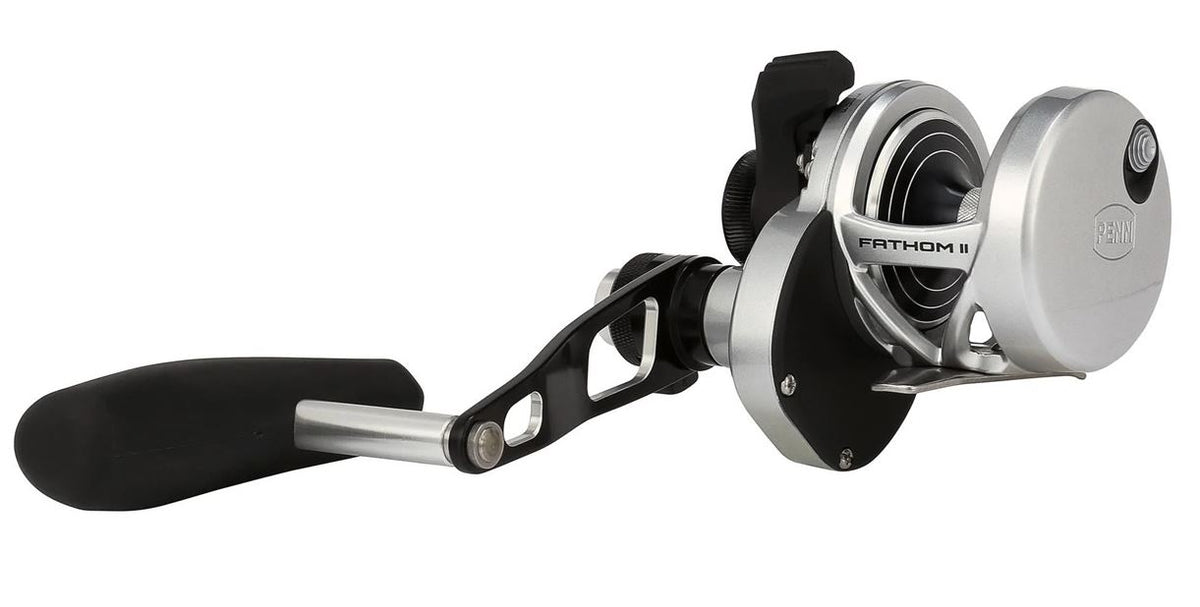 PENN Fathom II 40N LD2 Lever Drag 2 Speed Multiplier Fishing Reel - Bent T Handle - 1645192
