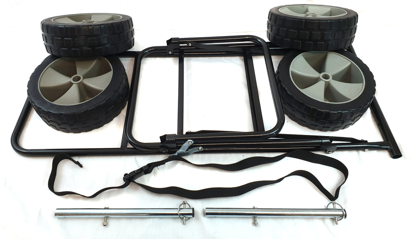 BISON FOLDING FISHING SEATBOX TROLLEY