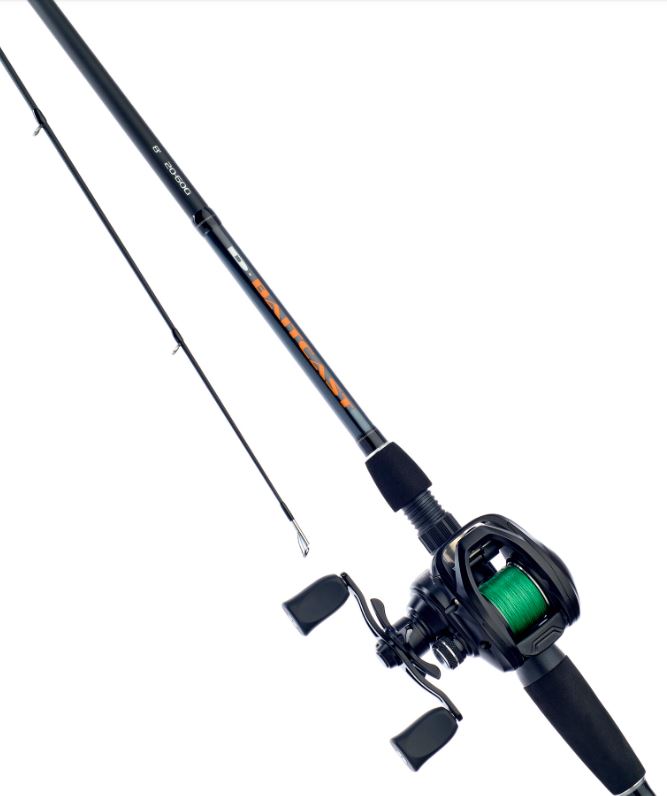 Daiwa D-Baitcast Combo - 8ft / 20-60g / 200 LHW Reel - Loaded with X4 Braid - BCAST8022060/200-AU
