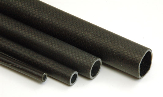 CARBON FIBRE TUBE 8mm, 12.5mm, 18mm, 25mm, 30mm, 40mm, 50mm OD up to 1.8m long