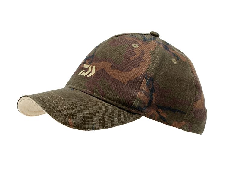 Daiwa Carp Camo Peaked Fishing Cap - DCCPC1