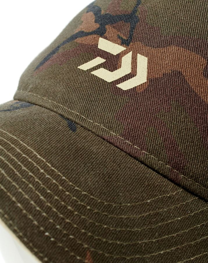 Daiwa Carp Camo Peaked Fishing Cap - DCCPC1