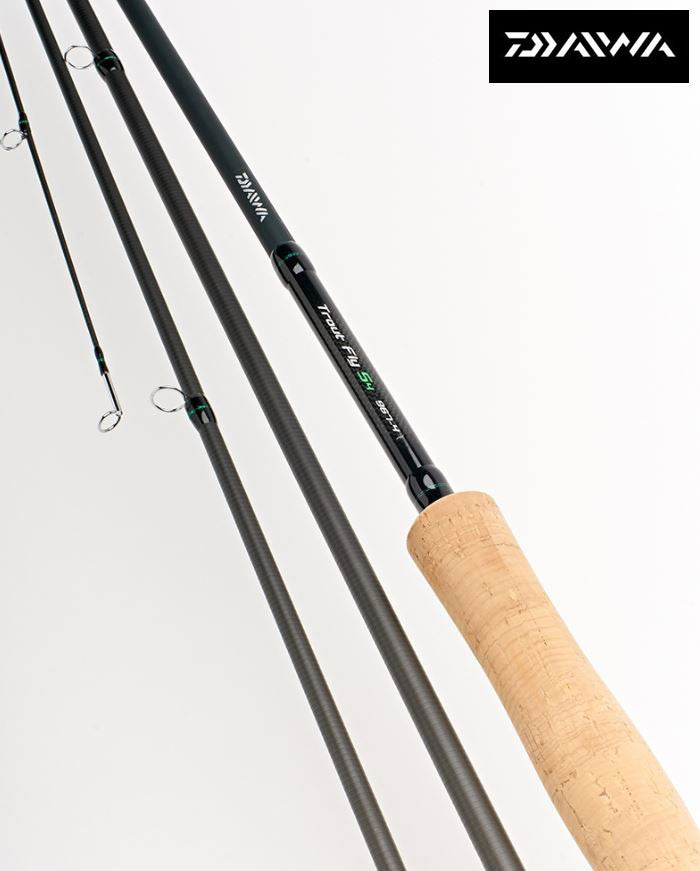 Ex Display Daiwa D Trout S4 Fly Fishing Rod - 9'6' / #7 / 4 section - DTF9674-BU
