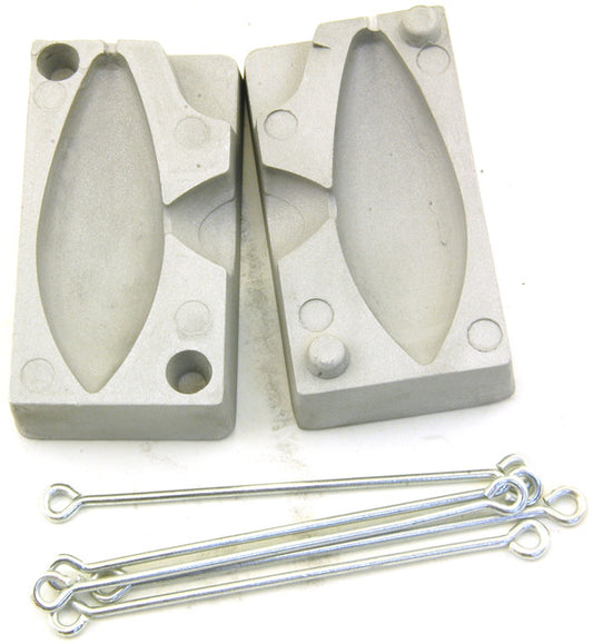 LONG OVAL LEAD SINKER MOULD 175G OR 125G FREE UK P&P