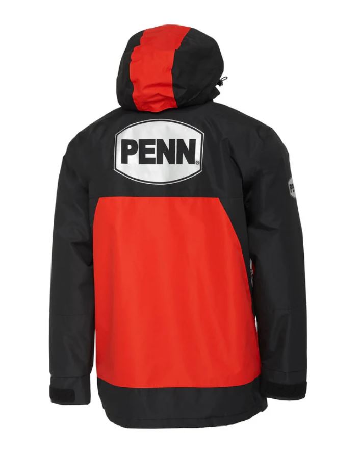 Penn Fierce Jacket - Fiery Red / Ink- Sea Fishing Clothing - All Sizes