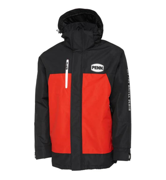 Penn Fierce Jacket - Fiery Red / Ink- Sea Fishing Clothing - All Sizes