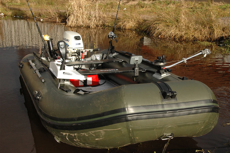 BISON MARINE OLIVE GREEN INFLATABLE FISHING SPORTS AIR RIB BOAT 14ft.