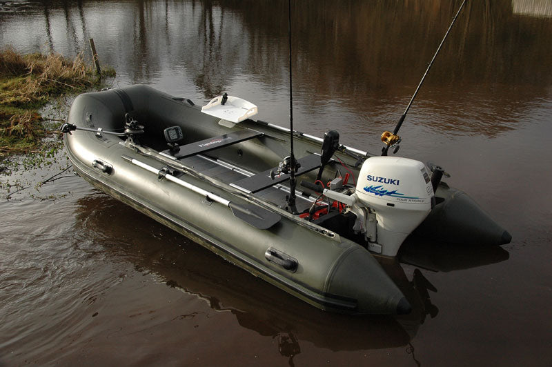 BISON MARINE OLIVE GREEN INFLATABLE FISHING SPORTS AIR RIB BOAT 15ft.