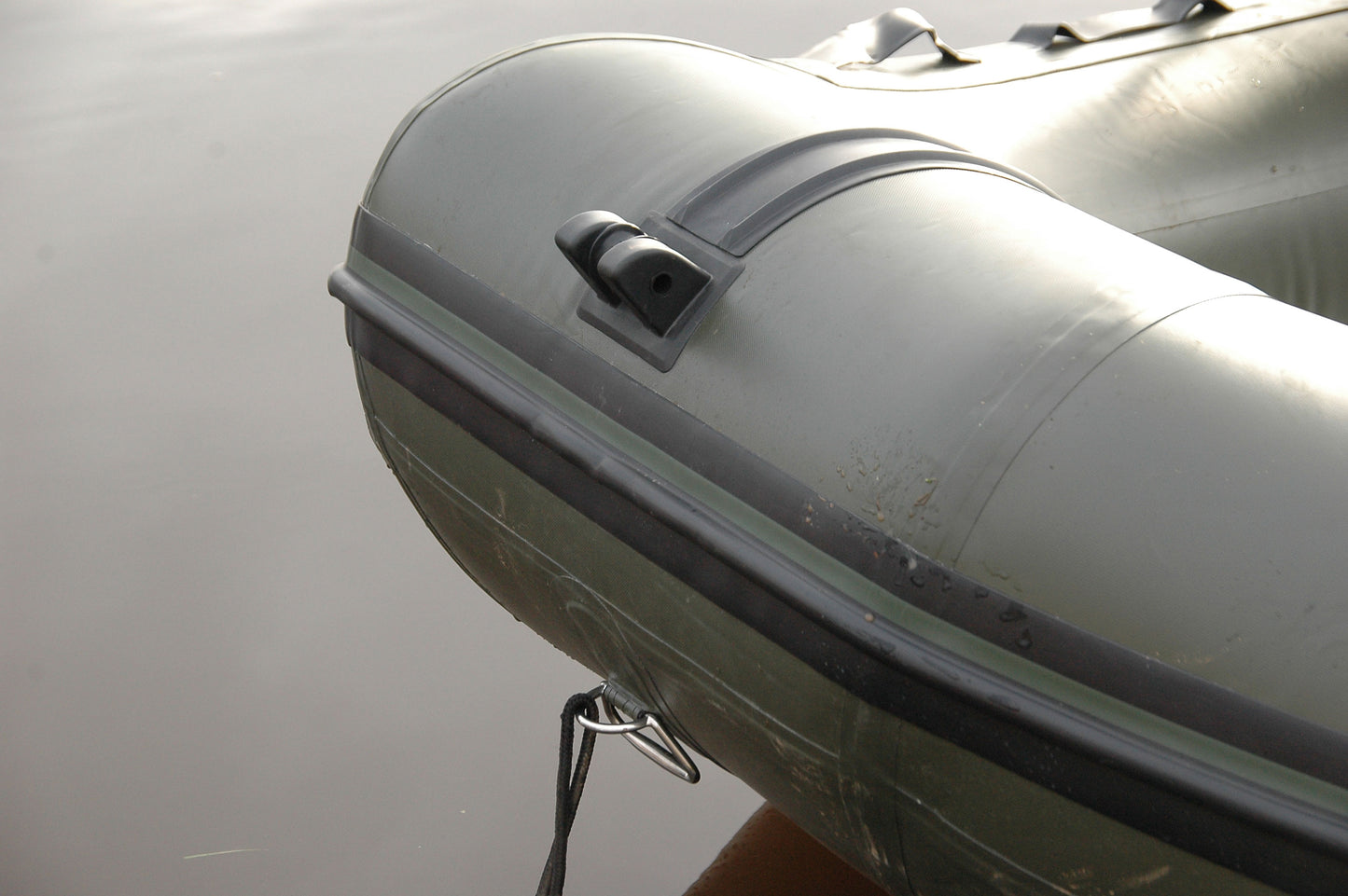 BISON MARINE OLIVE GREEN INFLATABLE FISHING SPORTS AIR RIB BOAT 14ft.