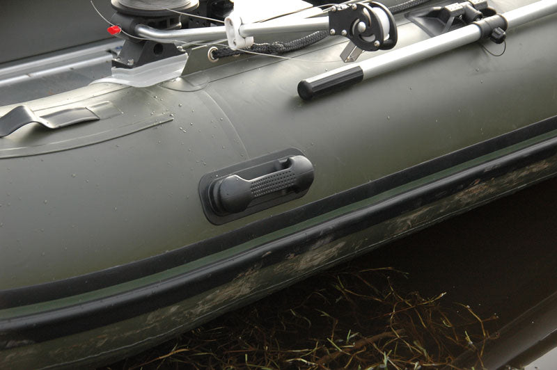 BISON MARINE OLIVE GREEN INFLATABLE FISHING SPORTS AIR RIB BOAT 14ft.