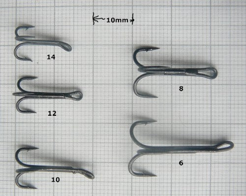 Talon Salmon Treble Fly Tying Hooks - Sizes - 4,6,8 & 10