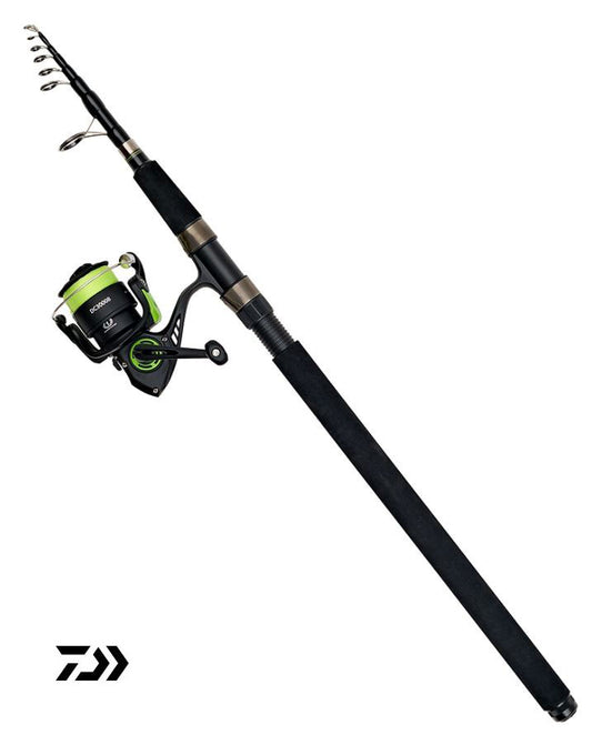 New Daiwa Sensor Tele Sea Lure Fishing Combo - 9ft Rod & 3000 Loaded Reel - SES9T/3000B