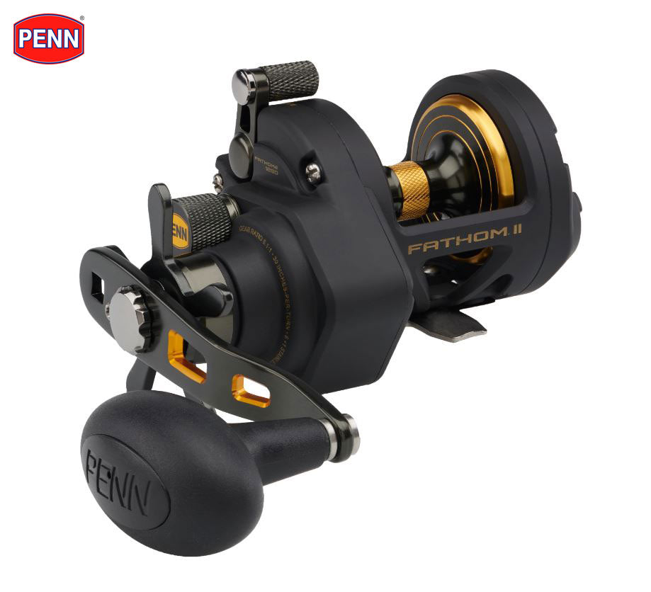 New PENN® Fathom® II 12 Star Drag Mag Brake Multiplier Reel - 1505232