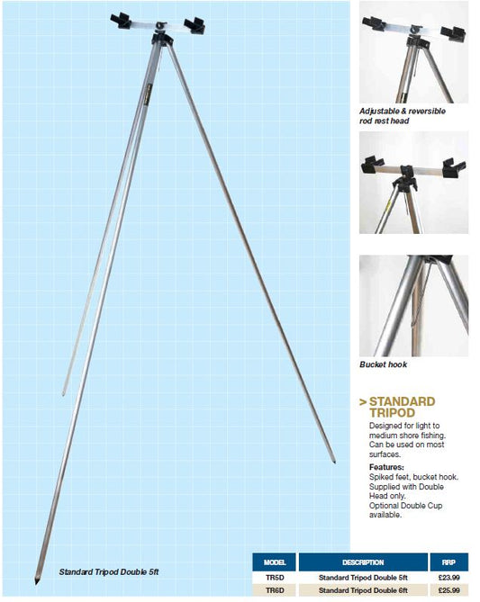 Ian Golds Standard Tripod Double 6ft - TR6D