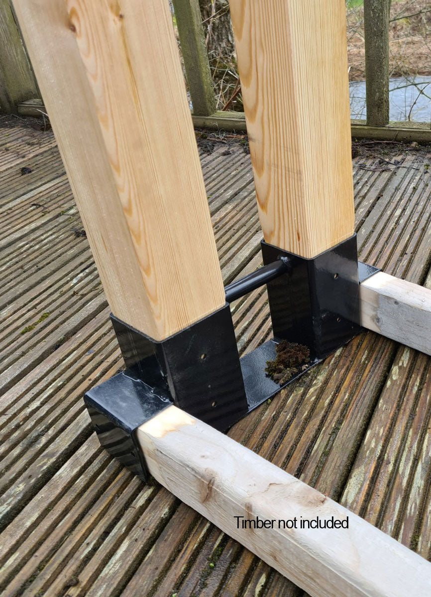 FIREWOOD LOG RACK BRACKET TO MAKE WOOD STORAGE HOLDER