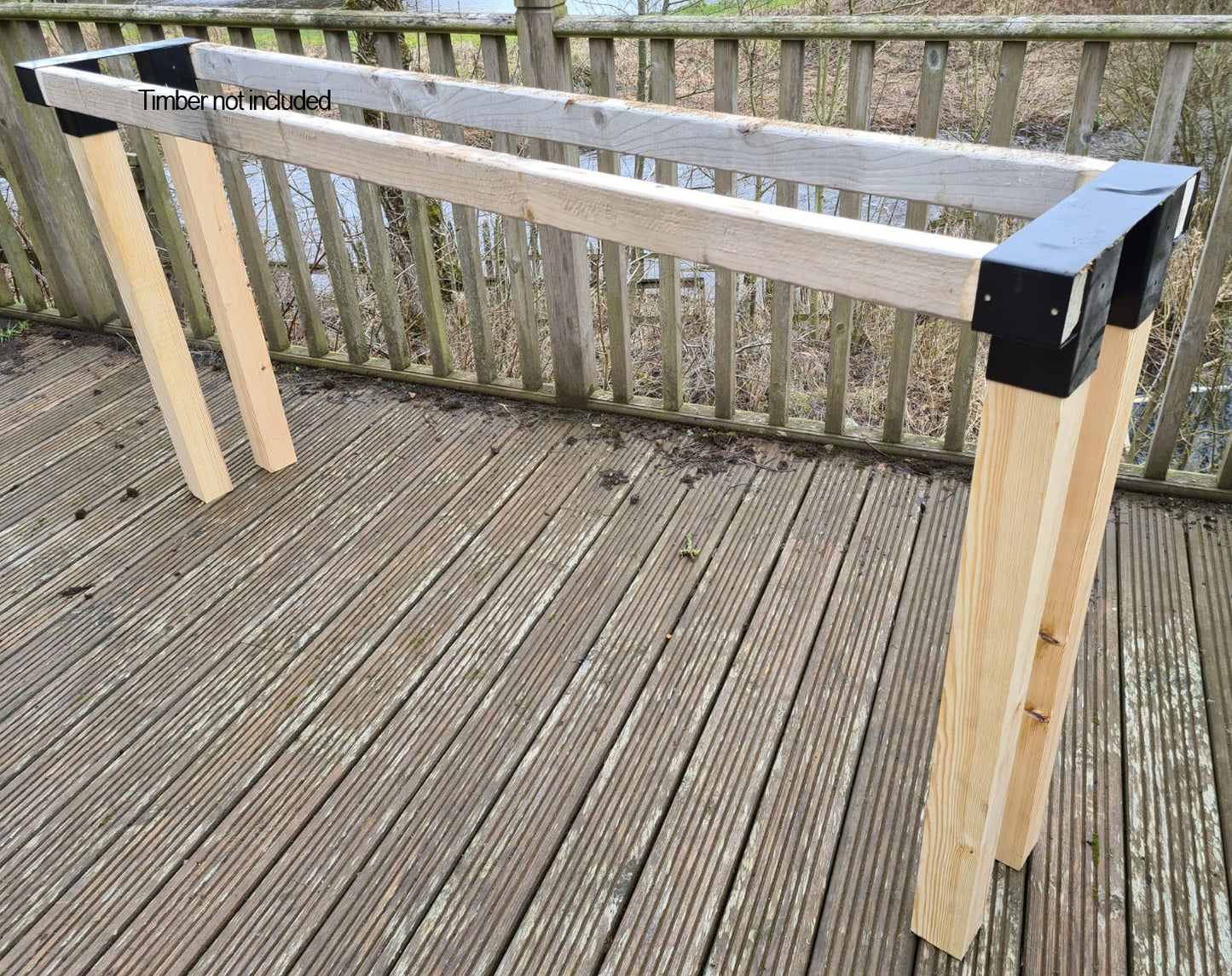 FIREWOOD LOG RACK BRACKET TO MAKE WOOD STORAGE HOLDER