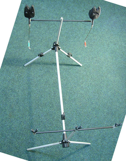 Rod Rests Fishing ALUMINIUM ROD POD COMPLETE WITH BUZZ BARS, ROD RESTS, 2 ALARMS & SWING ...