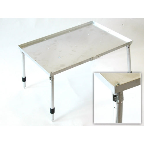 BISON ALUMINIUM FOLDING BAIT / BIVVY TABLE 12" X 18"