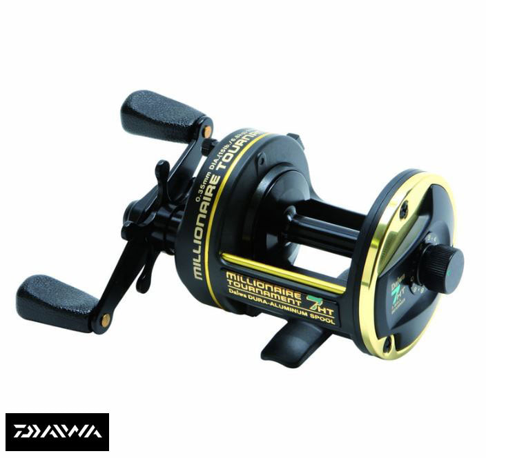 Carrete De Pesca Daiwa Millonario 7HT - Multiplicador De Marco Abierto, Para Surfcasting Y Torneos - Engranajes Aluminio/bronce, 3 Rodamientos