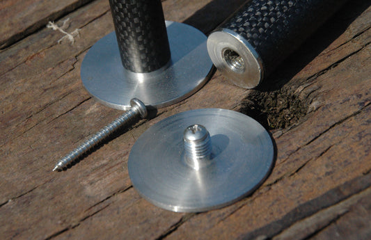 BISON CARBON FIBRE 18mm BANKSTICK WITH STAGE STAND AND SPIRAL POINT