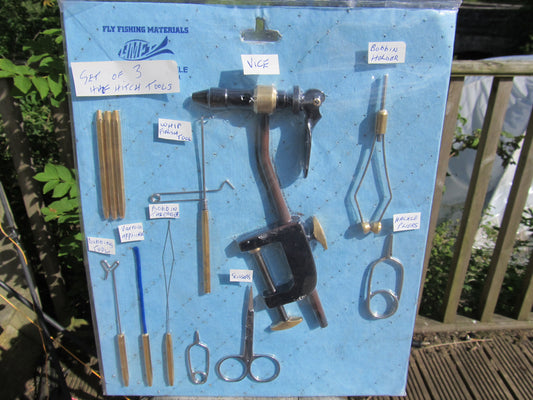 SPECIAL CLEARANCE FLY TYING TOOL KIT 12 PIECE (ON BLUE CARD)