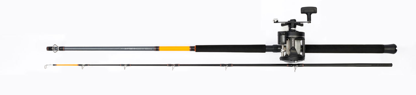 New Daiwa Sensor Boat Fishing Combo - 6ft Rod & 30 LWLC Multiplier Reel - Loaded with Mono - SEB6020-AS/30LW
