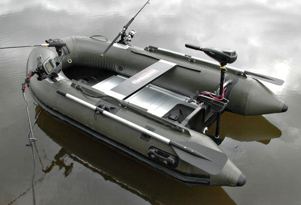 BISON MARINE OLIVE GREEN INFLATABLE FISHING SPORTS AIR RIB BOAT 2.7m ALU DECK.